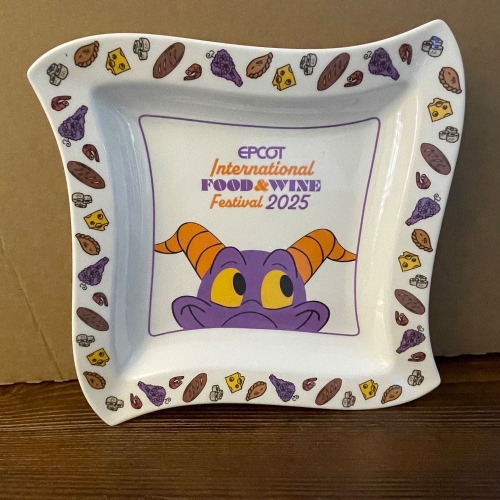 Disney‎ 2025 Epcot Food and Wine Festival Chef Figment Serving Plate / Tray NEW